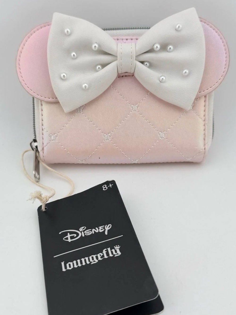 Loungefly Pink Bow Quilted Wallet